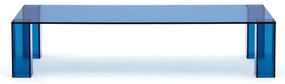 Kék üveg dohányzóasztal 60x140 cm Adularia – Kave Home