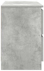 betonszürke szerelt fa TV-szekrény 80x35x54 cm