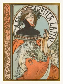 Reprodukció In the Latin Quarter, Alfons Mucha