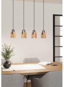 Eglo 43748 - LED Csillár zsinóron AYLES 4xGU10/3W/230V