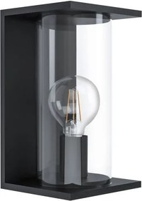 EGLO 98713 CASCINETTA Modern Kültéri Fali Lámpa Fekete, Átlátszó E27 IP54