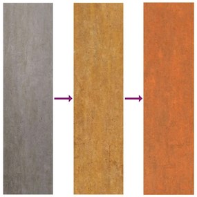 rozsda színű corten acél kerti magaságyás 100 x 40 x 45 cm