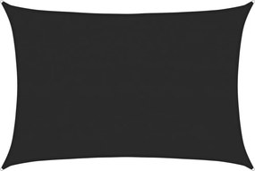 vidaXL fekete HDPE napvitorla 160 g/m² 4 x 5 m