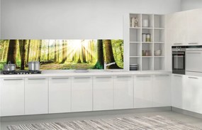 Mosható Konyhai Fotótapéta Erdő 3D Laminált 250x60