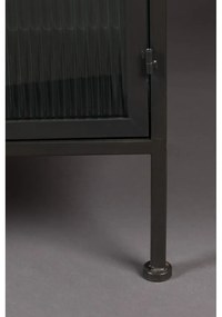 Fekete fém tálalószekrény 150x80 cm Boli – Dutchbone