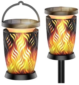 Napelemes kültéri lámpa szett 2 db-os ø 8 cm – Garden Pleasure