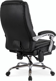 Forgószék masszírozó funkcióval, fűthető funkcióval, fekete színben. GIORGIO