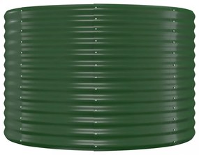 zöld horganyzott acél kerti magaságyás 322x100x68 cm