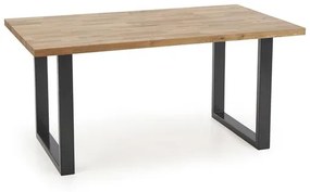 Étkezőasztal tölgyfa lappal RADUS 160(240)x90