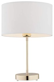 Argon 4301 - Asztali lámpa KARIN 1xE27/15W/230V fehér/sárgaréz