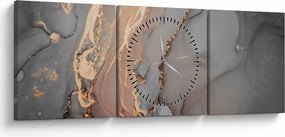 Kép - Szürke-arany márvány (órával) (90x30 cm)