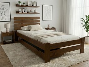 PARIS magasított ágy 80x200 cm, tölgyfa Ágyrács: Léces ágyrács, Matrac: Somnia matrac 18 cm