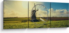 Kép - Szélmalom (órával) (90x30 cm)
