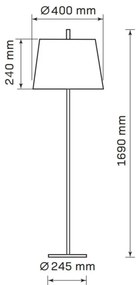Polux ELENA 325532 Állólámpa 1x20W/E27 IP20