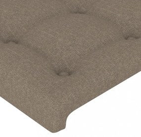 tópszínű szövet LED-es fejtámla 100x5x118/128 cm