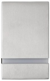 2 db ezüstszínű négyszögű kültéri fali lámpa 35 W
