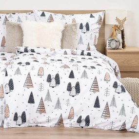 4Home Pamut ágynemű Frugal Winterland, 220 x 200cm, 2 db 70 x 90 cm, 220 x 220 cm, 2 db 70 x 90 cm