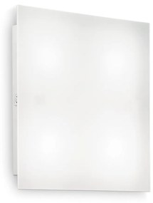 IDEAL LUX FLAT fali lámpa, 3000K melegfehér, max. 4x15W, GX53 foglalattal, fehér, 134901