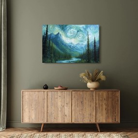 Kép - Táj Van Gogh érintésével (90x60 cm)