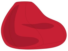 Piros XXL Babzsákfotel Huzat