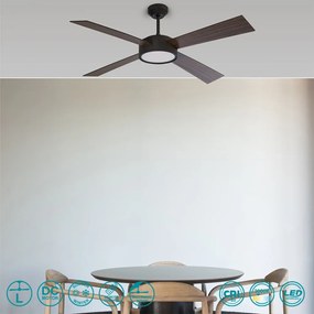 Ventilátoros Lámpa Fekete HYDRA FARO 33725