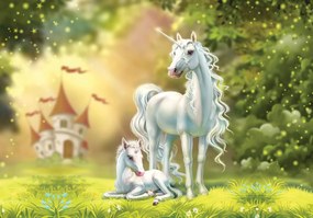 Fotótapéta unikornis erdő Lovak 254 x 184