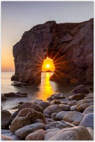 Poszterek 80x120 Naplemente Tenger Sziklák