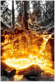 Poszterek 60x90 Hegyi folyó Tájkép