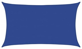 kék négyszögletű HDPE napvitorla 160 g/m² 5x8 m