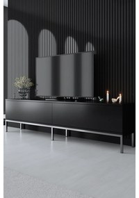 TV szekrény Lord - Black, Silver