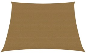 tópszínű HDPE napvitorla 160 g/m² 3/4 x 2