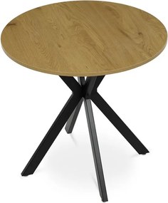 Kör alakú Étkezőasztal 80×80 cm, MDF, Vad Tölgy. HT-F4108 OAK