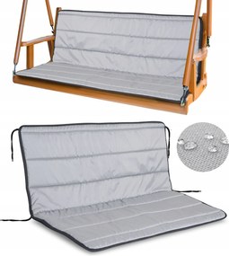 Kerti párna 100x50x50 cm padhoz Hinta Vízálló Steppelt Szürke