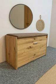 Cipősszekrény ülőfelülettel 85 cm tölgy artisan