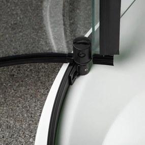 Splash Black 80 íves zuhanykabin zuhanytálca nélkül