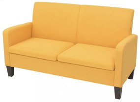 2 személyes sárga kanapé 135 x 65 x 76 cm