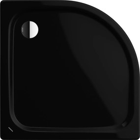Kaldewei Zirkon félkör alakú zuhanytálca 90x90 cm fekete 456900010701