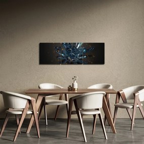 Kristály kép (órával) (90x30 cm)