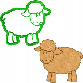 Húsvéti Forma Mézeskalács lyukasztó Húsvéti Bárány 8cm