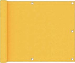 vidaXL sárga oxford-szövet erkélyparaván 75 x 600 cm