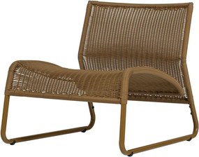 Okkersárga műrattan kerti fotel West – WOOOD