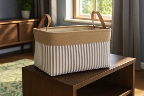 Csíkos tároló doboz 30 x 40 x 24 cm - l méret