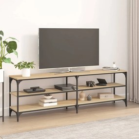sonoma tölgy színű szerelt fa fali TV-szekrény 160x30x50 cm