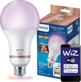 Led izzó E27 18,5W 150W Rgb Tw Erős Smart WiFi WiZ alkalmazás Philips
