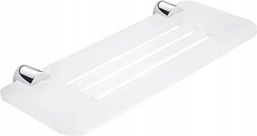 Nimco Bormo fürdőszobai polc lyukakkal, matt fehér, 30 cm Br X330-26