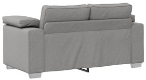 Kétszemélyes Kanapé – Felhős Szürke, 120 cm, Szövet