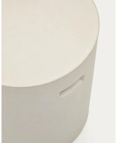 Beton kerek kerti tárolóasztal ø 37 cm Aiguablava – Kave Home