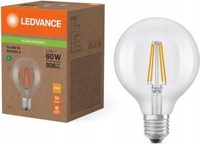 Led izzó Gömb E27 G95 3.8W 60W 806lm 2700K Meleg 300° Ledvance