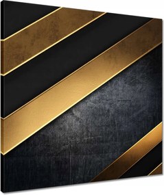 Vászonkép 50x50 Arany csíkok