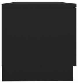 fekete szerelt fa TV-szekrény 80 x 35 x 36,5 cm